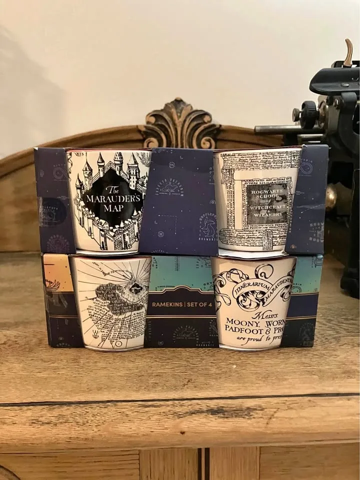 Rae Dunn Harry Potter Ramekins Marauder’s map version