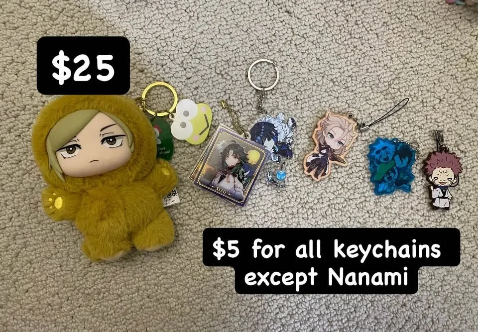 Anime, plushies and keychains! image indicator(3)