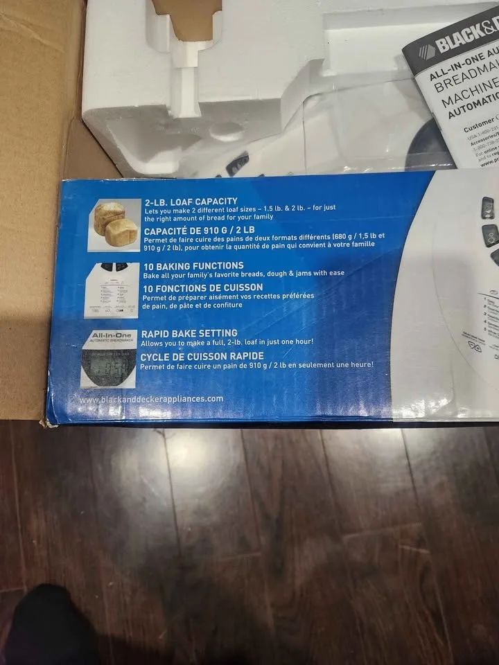 Brand new Black & Decker bread maker. Never used in box. image indicator(3)