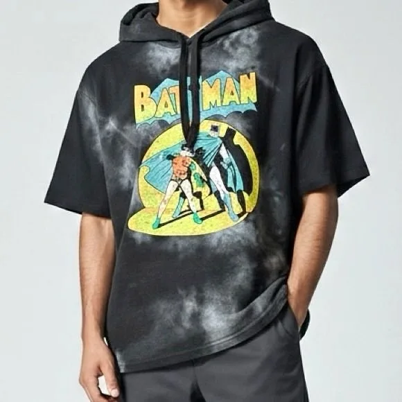 MAD ENGINE BATMAN Short Sleeve Camoflauge Hoodie