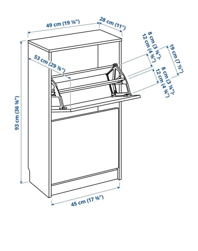 IKEA BISSA SHOE CABINET image indicator(7)