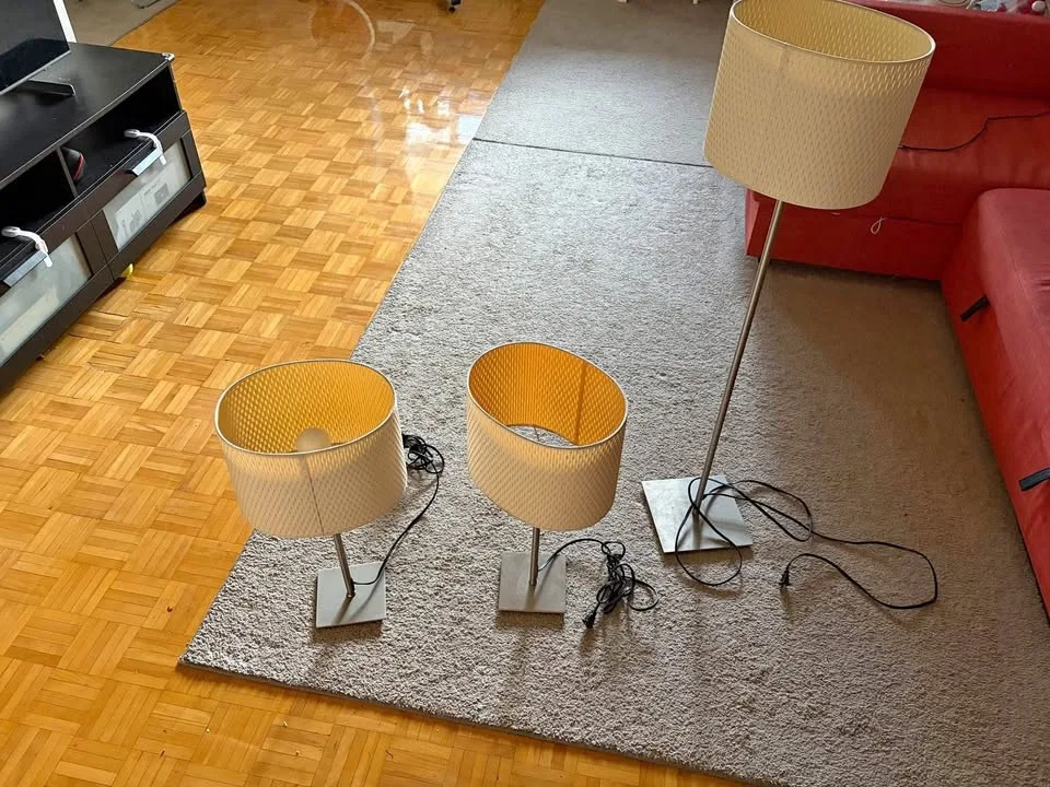 IKEA lamp set (2 table lamps 1 floor lamp)