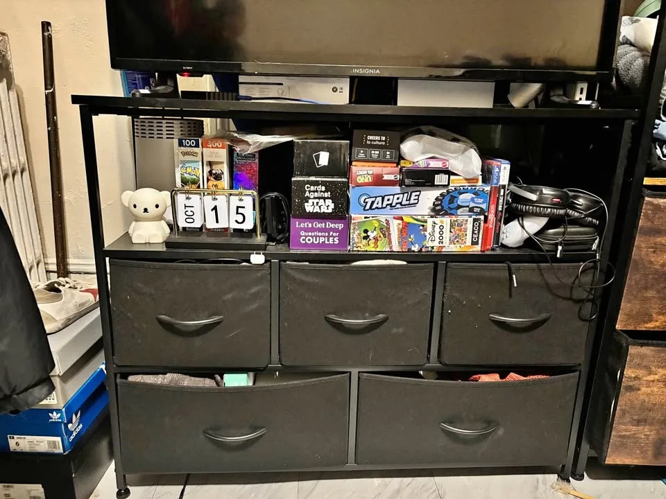 TV Stand w/ Fabric Drawer - Sale (NEED GONE ASAP)