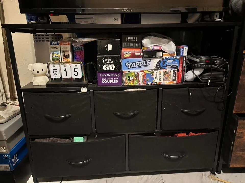 TV Stand w/ Fabric Drawer - Sale (NEED GONE ASAP) image indicator(2)