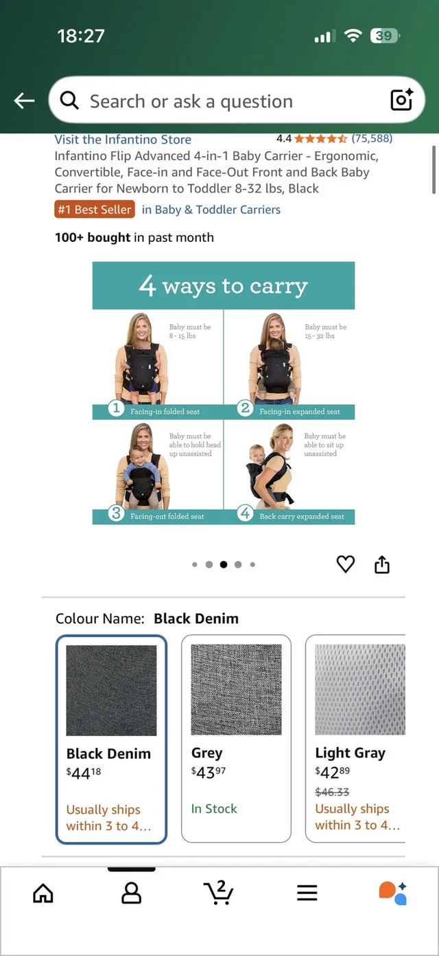 Infantino Baby Carrier image indicator(3)