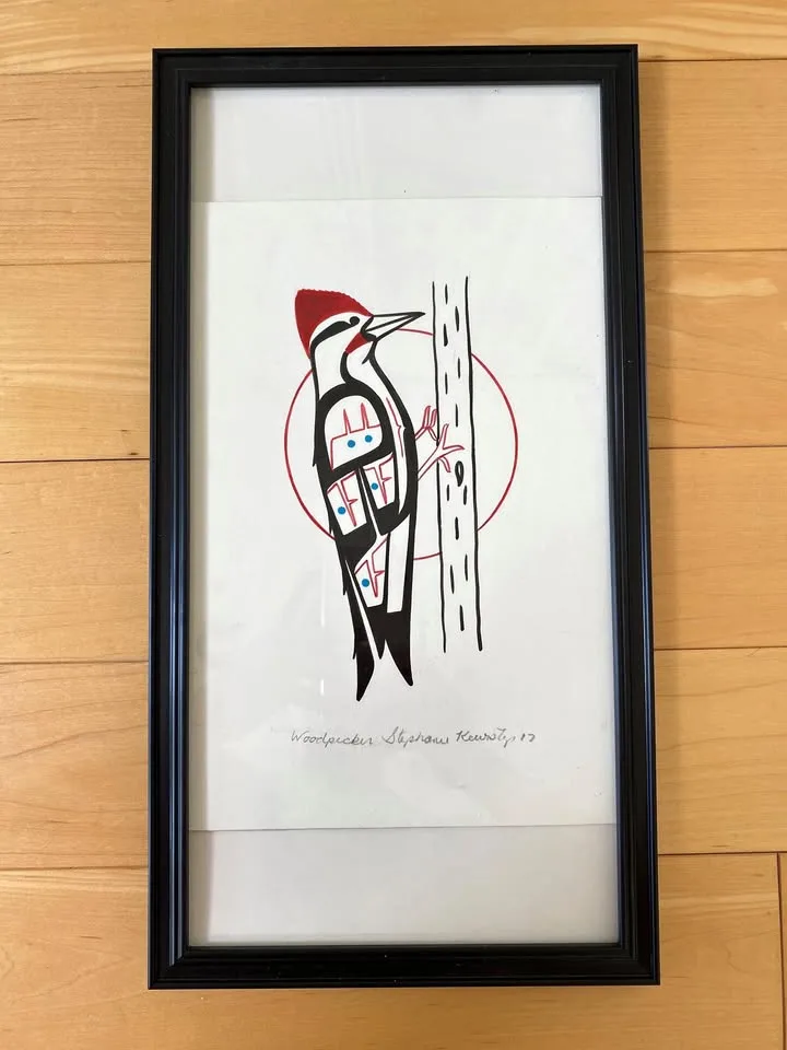 Woodpecker Art By Stephanie Kewistep thumbnail