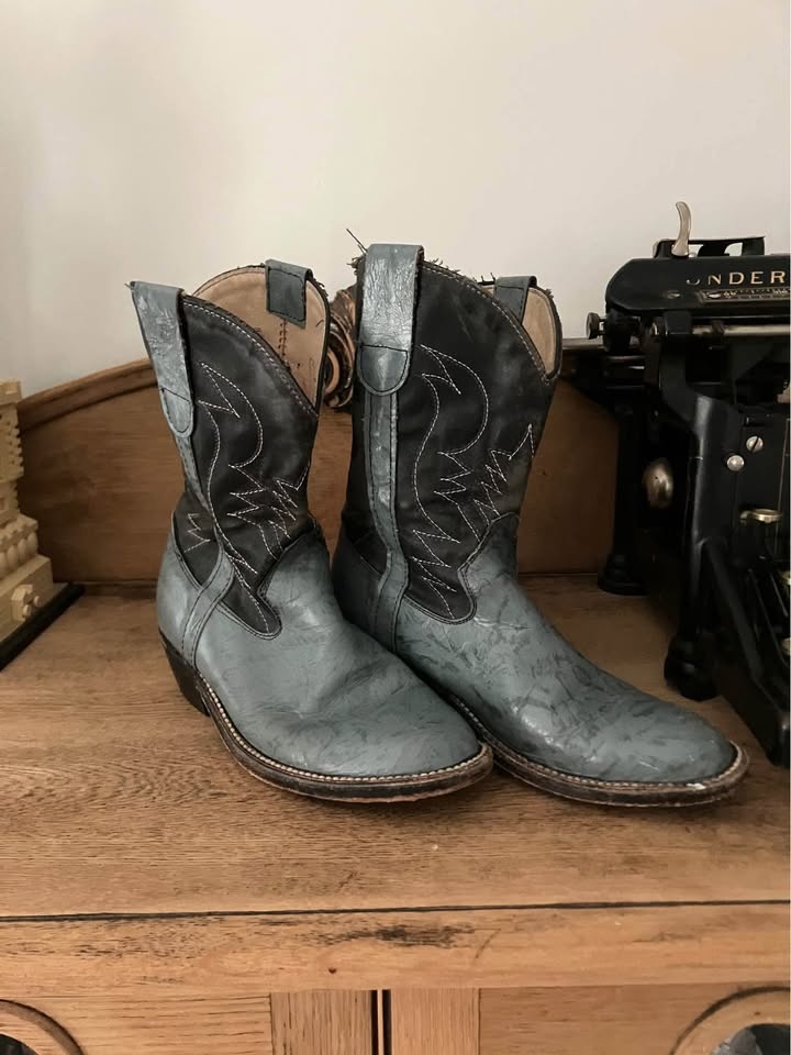 Vintage Kids Cowboy Boots approx size 1 - photo 3