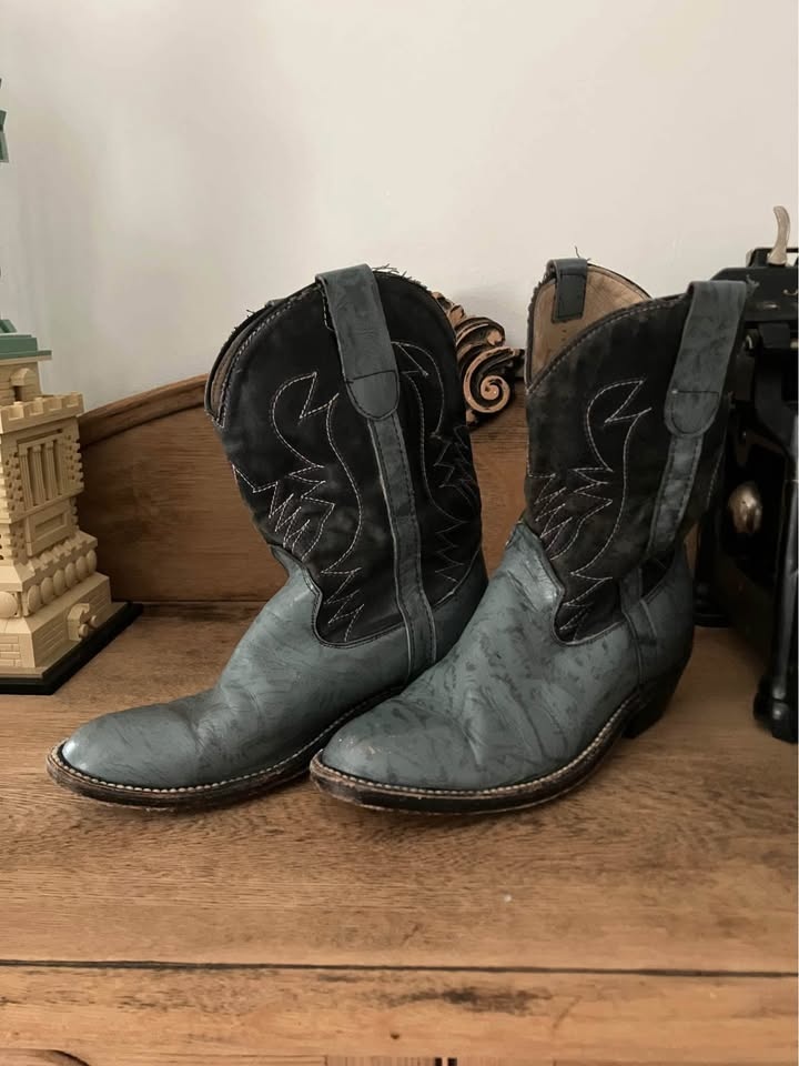 Vintage Kids Cowboy Boots approx size 1 - photo 4
