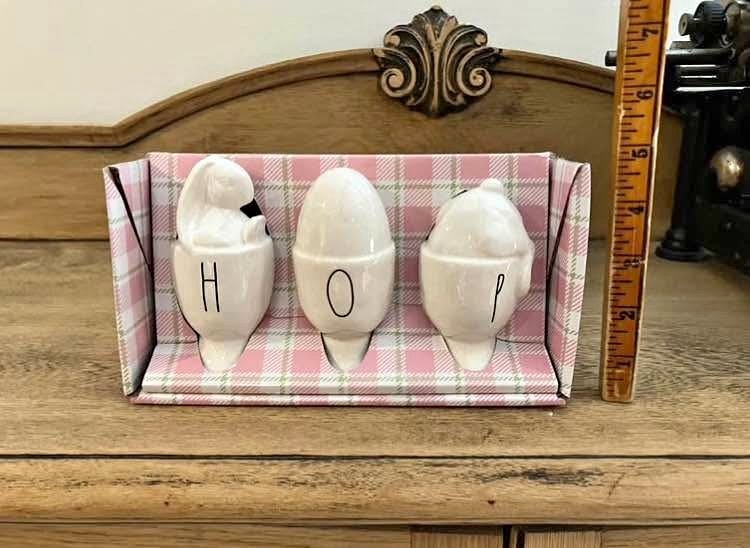 Rae Dunn Set of 3 Bunny Hop Egg Cups