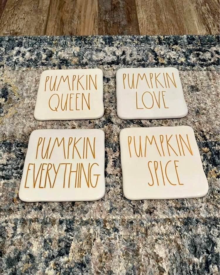 Rae Dunn Fall / Pumpkin Coasters