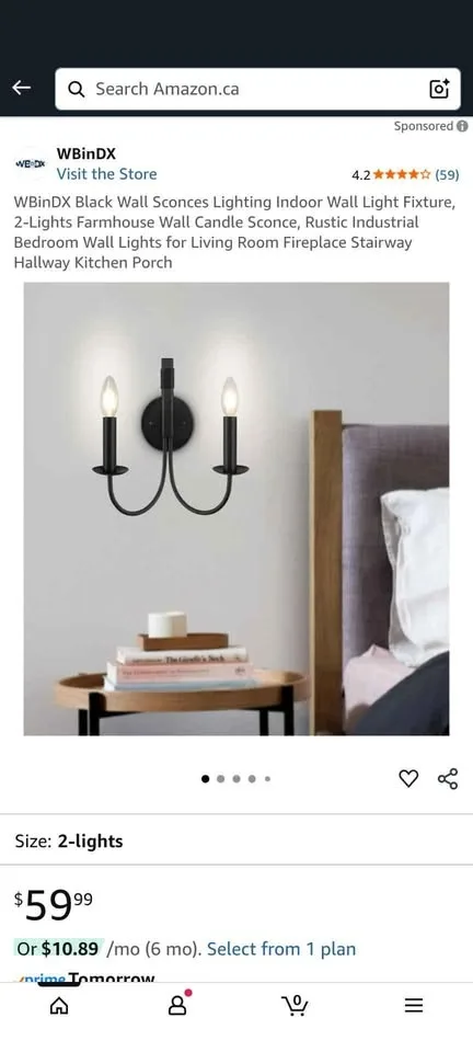 WBinDX Black Wall Sconces Lighting Indoor Wall Light Fixture image indicator(8)