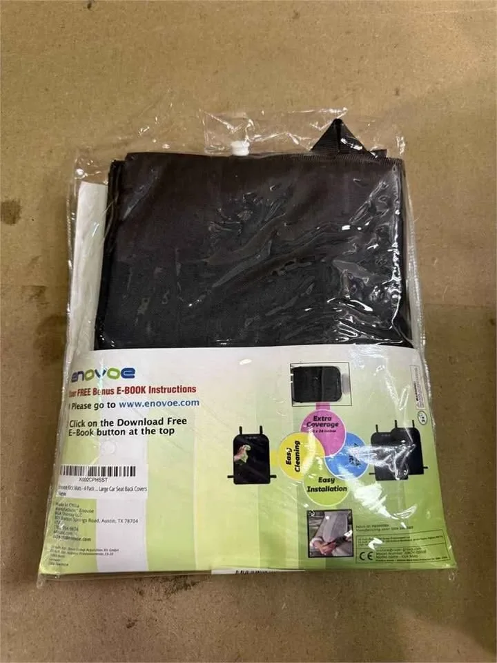Enovoe Kick Mats - Set of 2 - Back of Seat Protector image indicator(3)