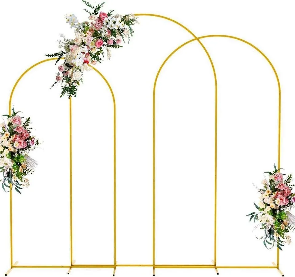 Wokceer Gold Metal Arch Backdrop Stand