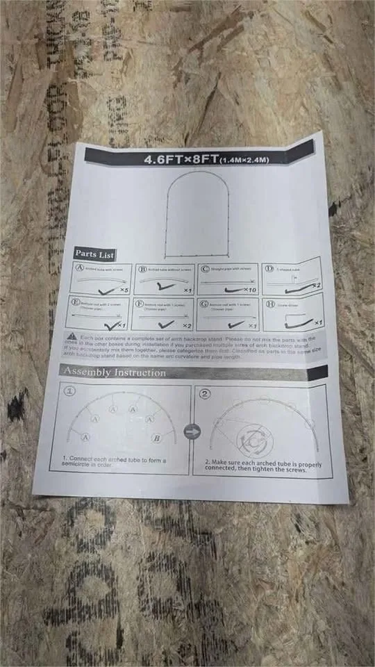 Wokceer Gold Metal Arch Backdrop Stand image indicator(7)