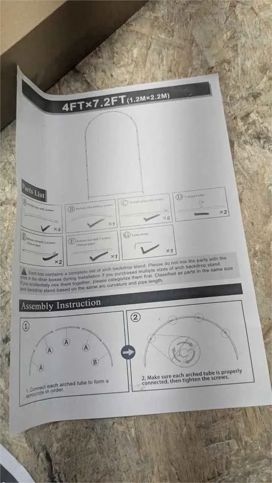 Wokceer Gold Metal Arch Backdrop Stand image indicator(8)