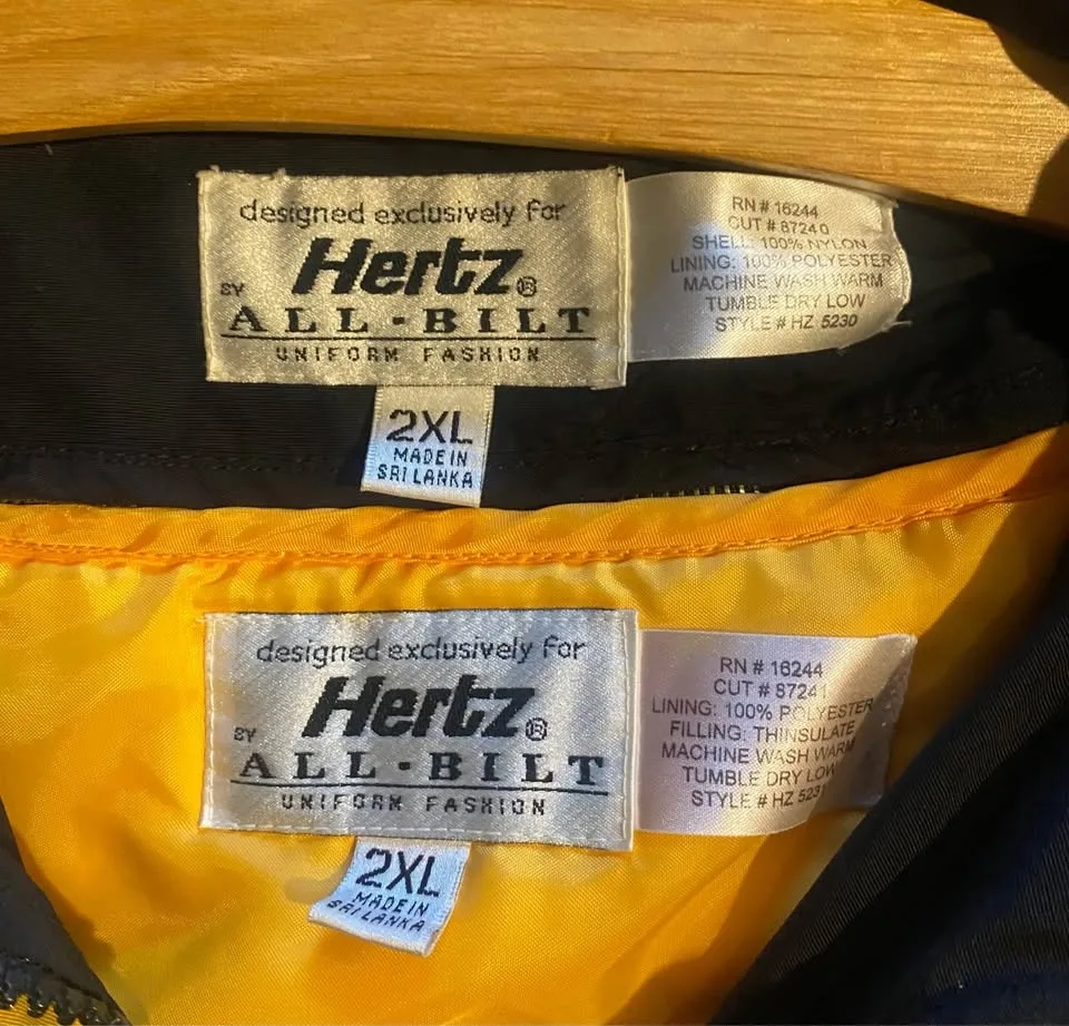 Men’s 2XL Hertz winter coat w zip out lining image indicator(3)