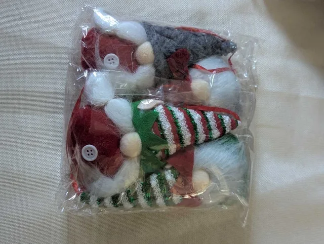 Christmas Gnome Ornaments x4 packages image indicator(2)
