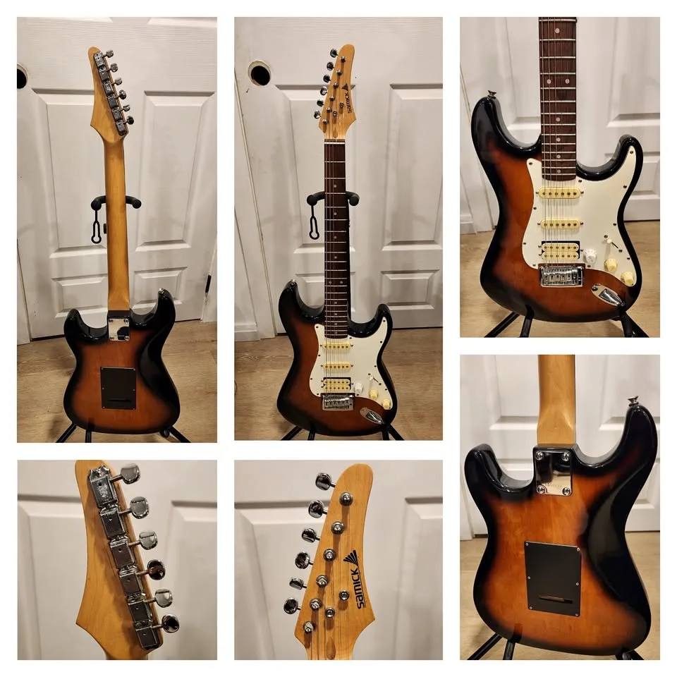$250 Samick HSS Strat Electric Guitar - Sunburst