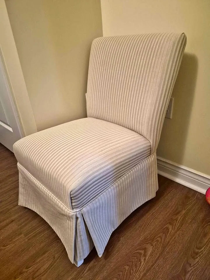Cream fabric chair