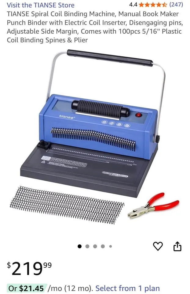 Coil binding machine - barely used image indicator(2)