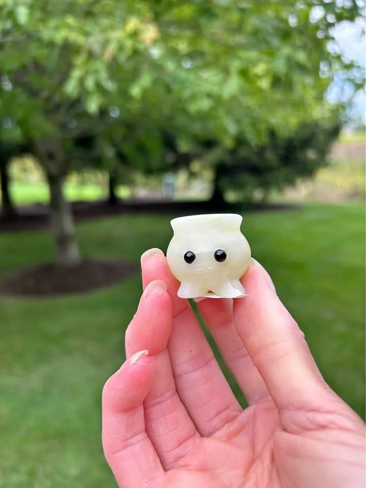 Crystal hand carved cauldron brand new