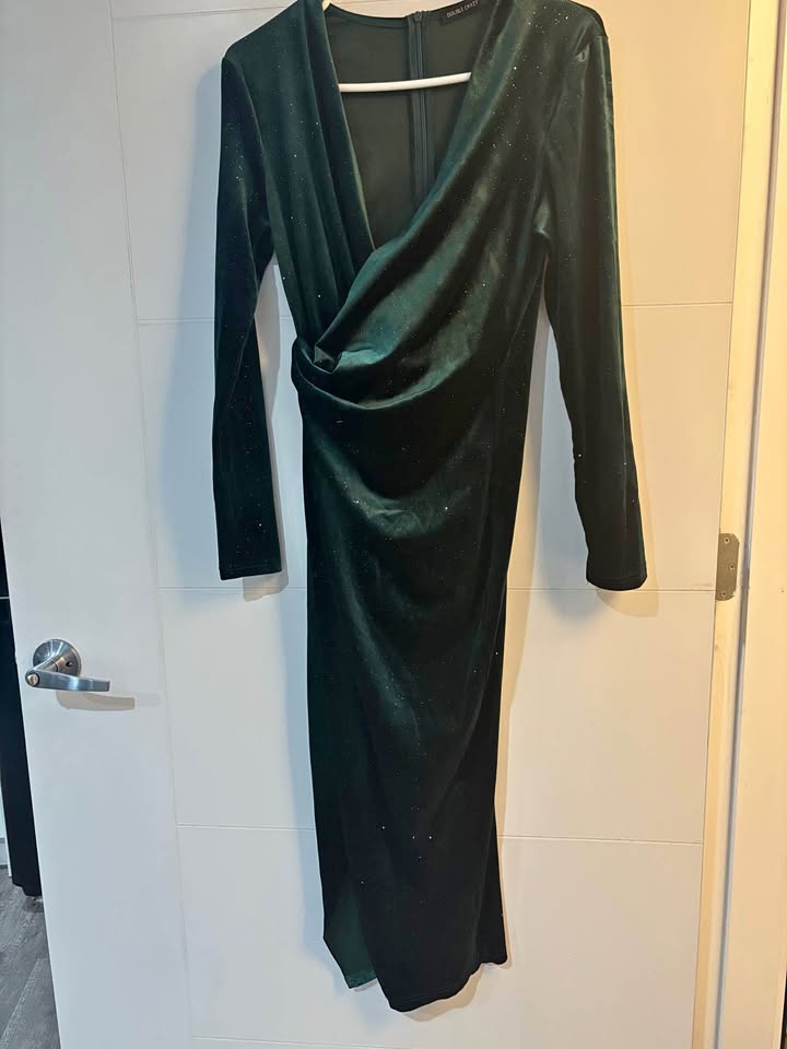 Green party dress