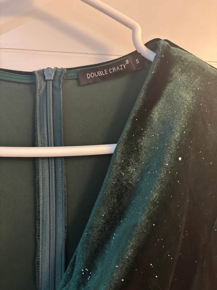 Green party dress - photo 2