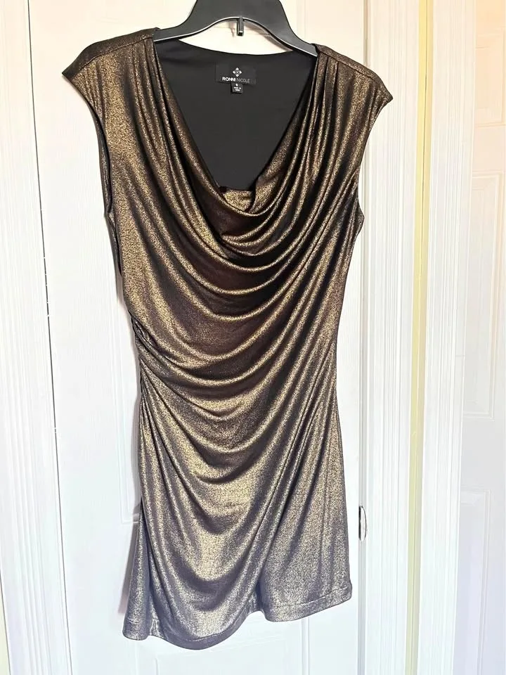 Ronnie Nicole Gold Dress - Size 6