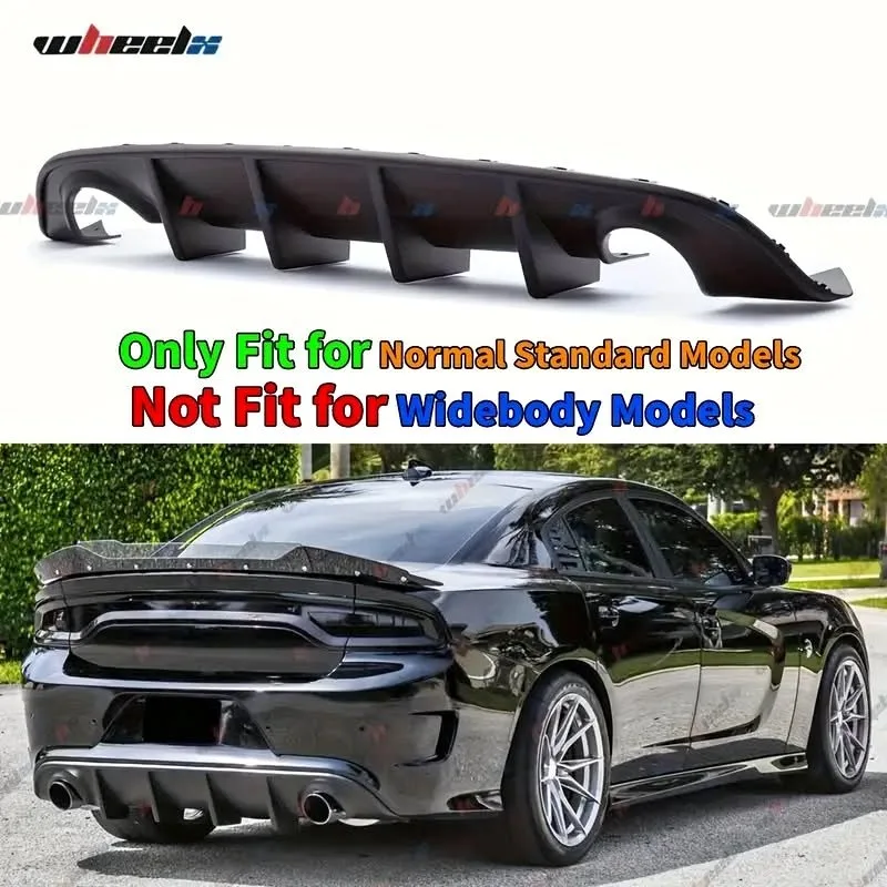 Rear Diffuser for Dodge Charger (matte black)