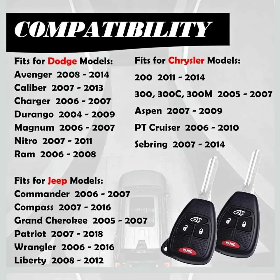 CHRYSLER DODGE JEEP🗝️KEY FOB REMOTE