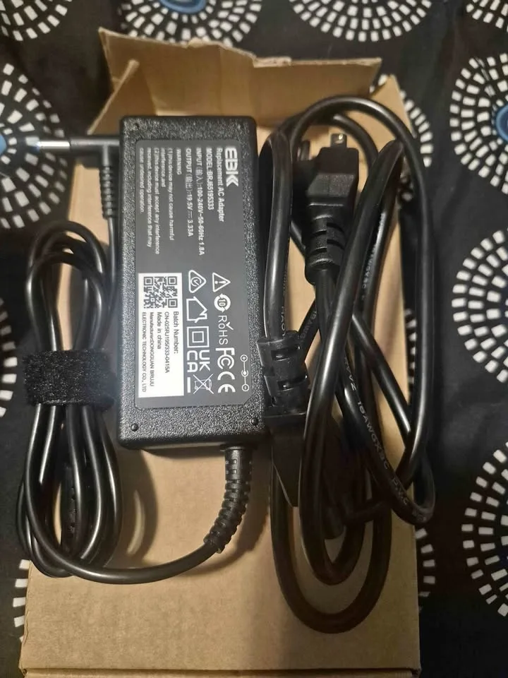 Replacement power cord for hp