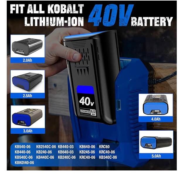 40V 6.0Ah Kobalt Battery Replacement - photo 5