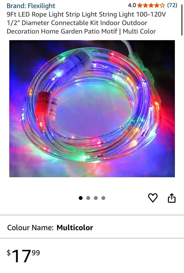 FLEXILIGHT 9Ft LED Rope Light