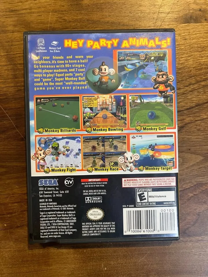 Super Monkey Ball CIB (Nintendo Gamecube) Tested & Working image indicator(4)