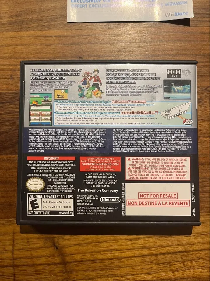 Pokemon SoulSilver Minty (Authentic, Tested, CIB) - Nintendo DS image indicator(6)
