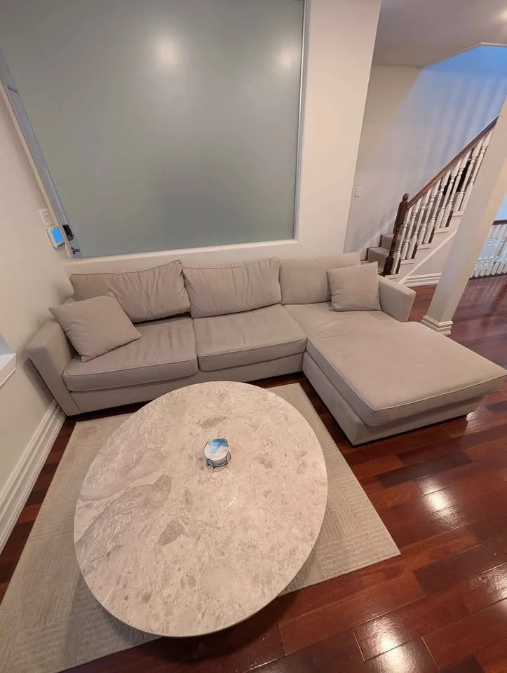 CUSTOM DESIGNER MADE SOFA WITH RIGHT HAND FACING CHAISE -Only 1 image indicator(4)