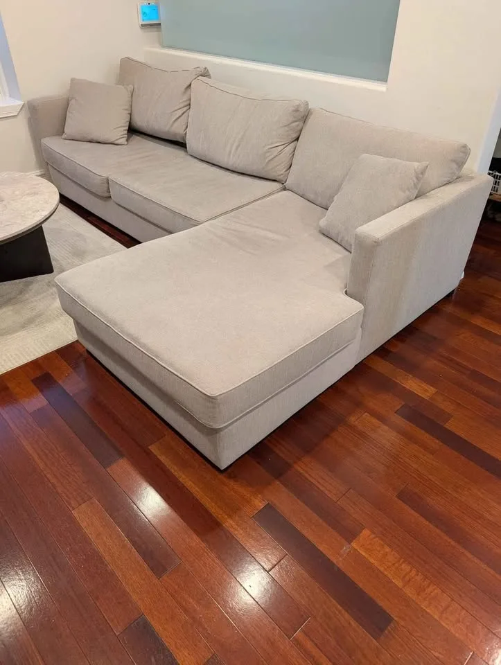 CUSTOM DESIGNER MADE SOFA WITH RIGHT HAND FACING CHAISE -Only 1 image indicator(5)