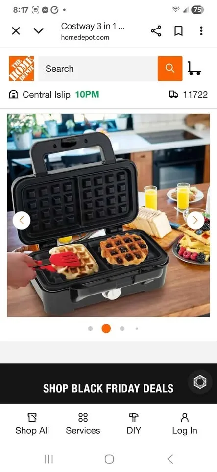 3 in 1 SANDWICH MAKER,WALFFLE WITH DIFFERENT REMOVABLE PLATES image indicator(3)