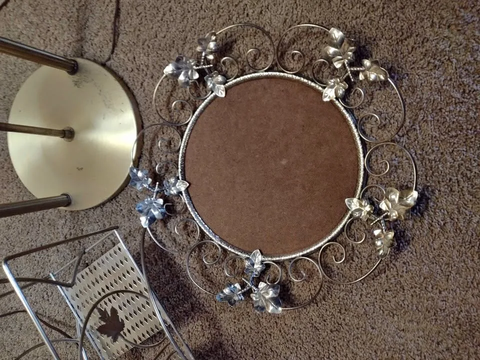 MCM maple leaf mirror frame