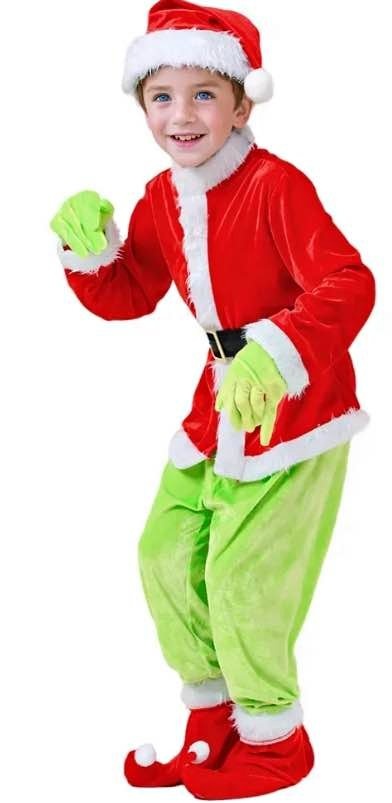 The grinch costume kids 6-7 years old