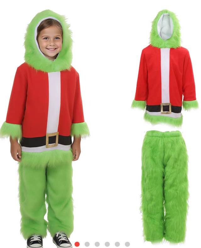 The grinch costume kids 6-7 years old - photo 4