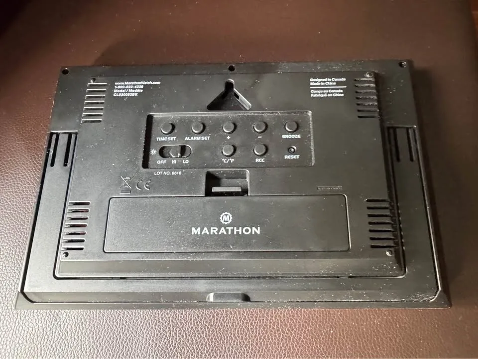 Marathon CL030052BK Atomic clock + Cardinal wall clock image indicator(2)