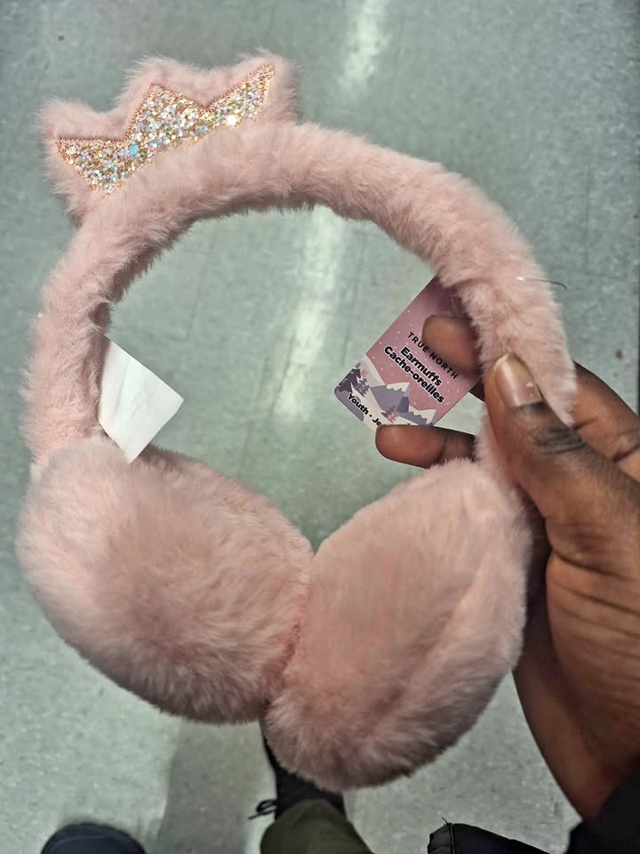 🎀 Soft & Warm Princess Pink Ear Warmer