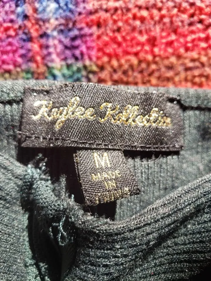 Kaylee Kollection Crop Top Green Size M image indicator(2)