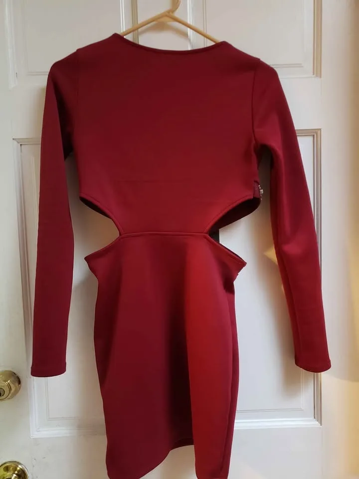 Wine Mini Dress image indicator(3)