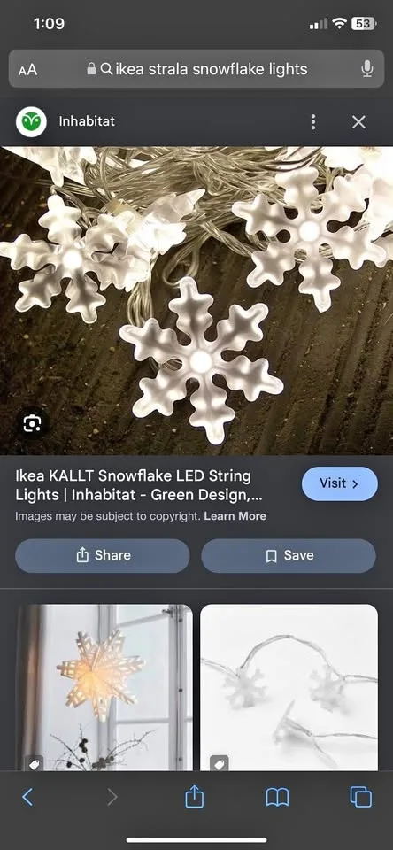 Strala snowflake lights