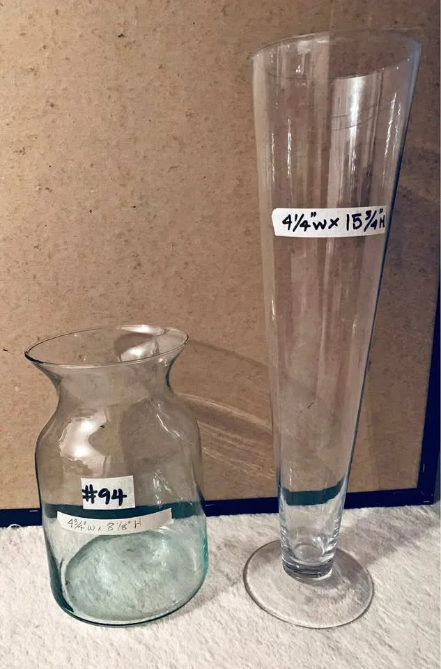 Glass Vases both for $10