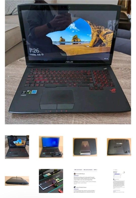 Asus ROG Gaming Laptop GTX 860M