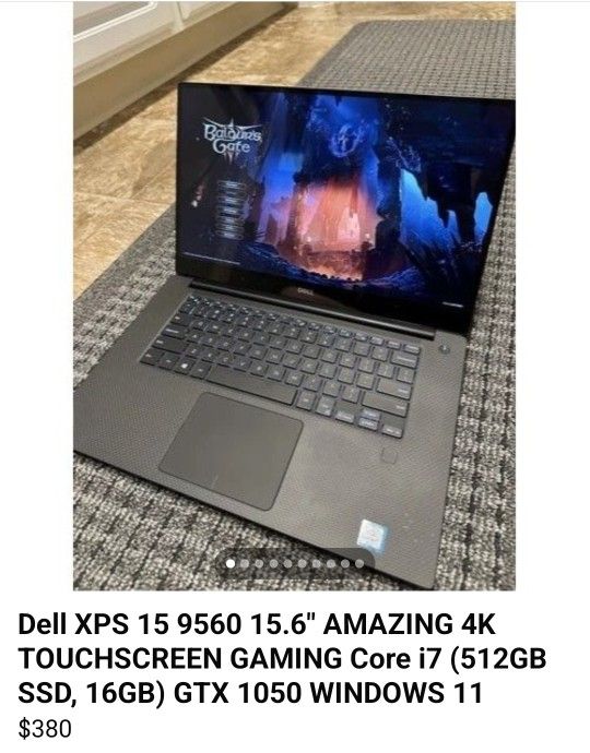 Dell XPS 15 9560 4K Touchscreen Gaming Laptop