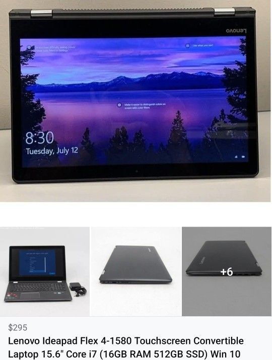 Lenovo Ideapad Flex 4-1580 Core i7 Laptop